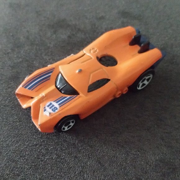 2009 Hot Wheels Orange Race Car Mattel - Picture 6 of 6